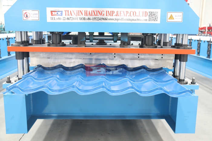 Haixing glazed steel tile roll forming equipment for customized metal roofing profiles