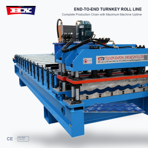 Stepped Metal Roof Tile Roll Forming Machine