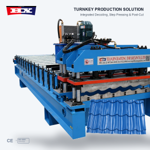 Metal Glazed Roof Tile Machine