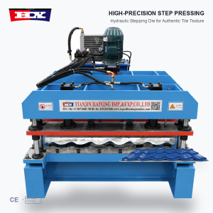 Metal Glazed Tile Roll Forming Machine