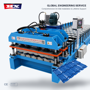 Metal Glazed Tile Roll Forming Machine