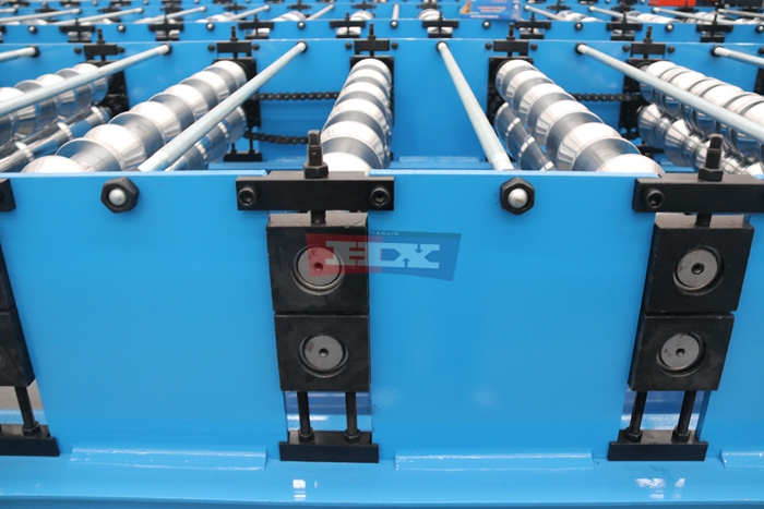 Haixing glazed steel tile forming machine for decorative metal roofing sheet manufacturing