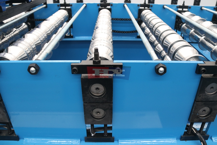 Haixing glazed roof sheet making machine for decorative metal roofing panel manufacturing