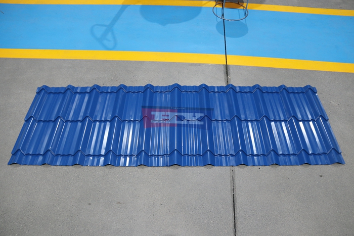Haixing stepped roof sheet making machine for decorative glazed steel roof panels