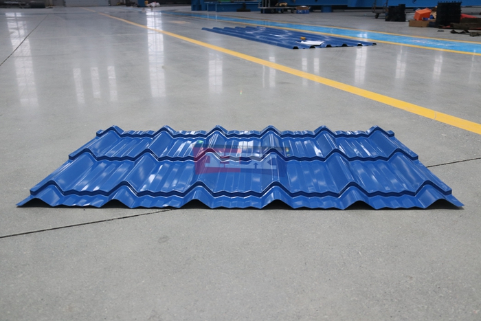 Haixing steel glazed tile forming equipment for customized decorative roofing profiles