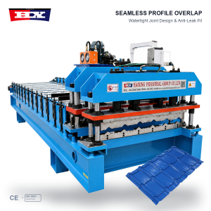 Glazed Steel Roof Tile Forming Machine