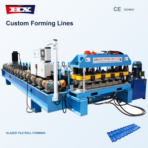 High Speed Gearbox-Driven Roof Tile Roll Forming Machine