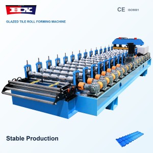 High Speed Gearbox-Driven Roof Tile Roll Forming Machine