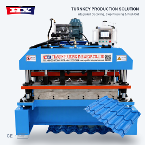 Metal Glazed Roof Tile Forming Machine 1100