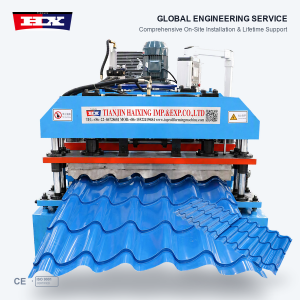 Metal Glazed Roof Tile Forming Machine 1100