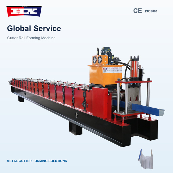 Haixing gutter roll forming machine for metal rain gutter production