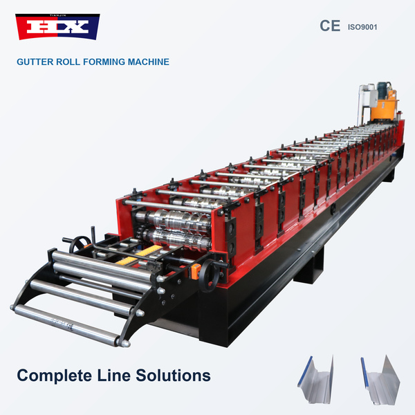 Haixing metal gutter making machine for galvanized steel and aluminum gutter profiles