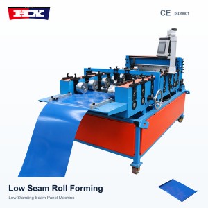 Low Standing Seam Roof Panel Roll Forming Machine