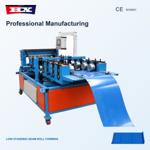 Low Standing Seam Roof Panel Roll Forming Machine