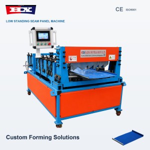 Low Standing Seam Roof Panel Roll Forming Machine