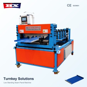 Low Standing Seam Roof Panel Roll Forming Machine