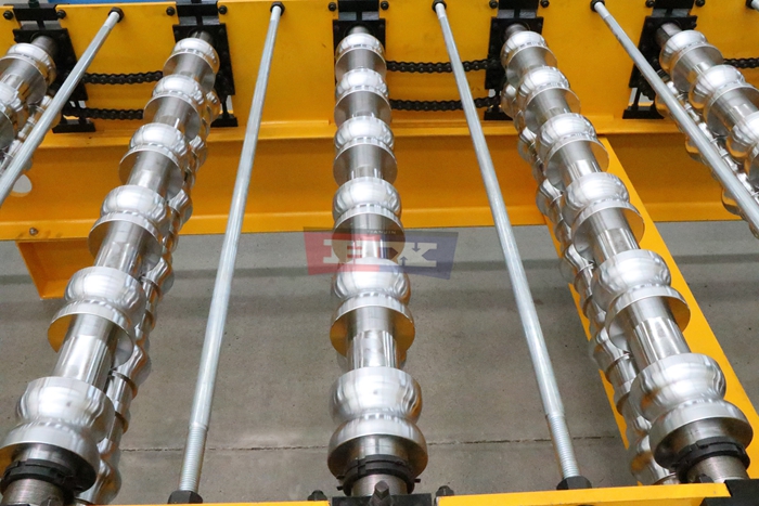 Haixing glazed steel roof tile manufacturing line for customized metal roofing production