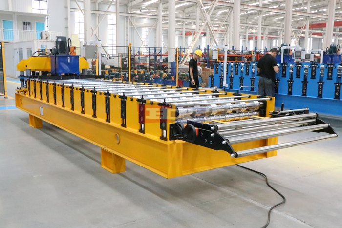 Haixing step tile roll forming machine for decorative metal roofing sheet production