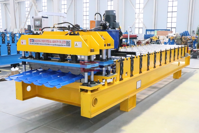 Haixing steel roof tile manufacturing equipment for galvanized and pre-painted metal coils