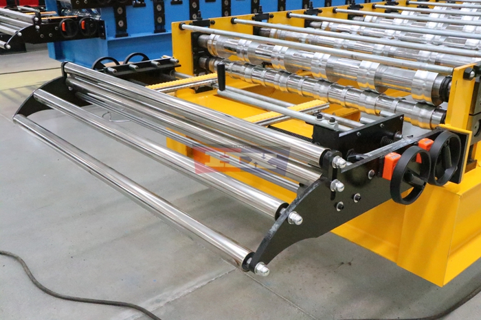 Haixing metal roof tile manufacturing machine for decorative stepped steel roofing panels