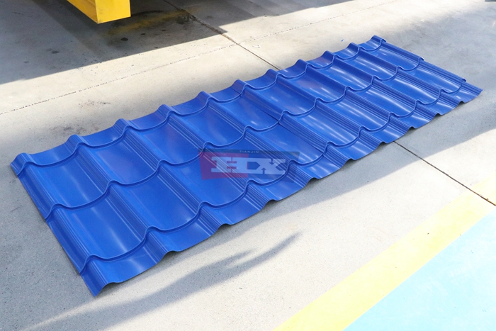 Haixing metal roofing tile making machine for decorative stepped steel roof panels