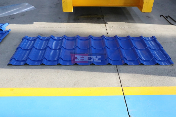 Haixing roof tile sheet making machine for customized decorative steel roofing tile production