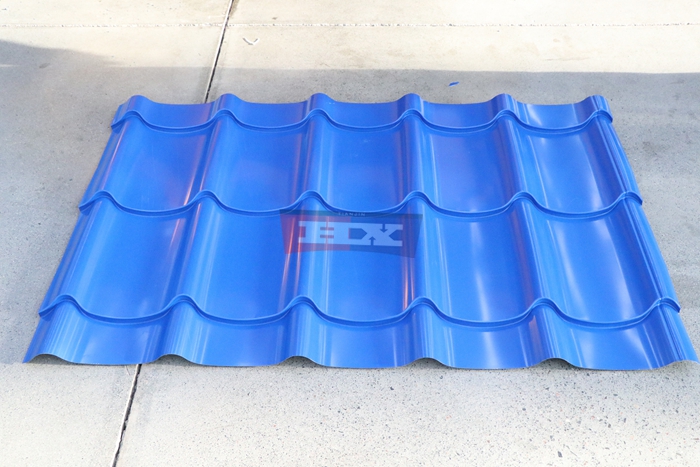 Haixing metal step tile forming machine for steel roof sheet roll forming and pressing