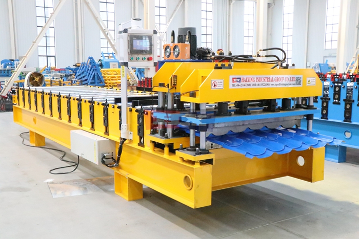 Haixing step roof tile manufacturing machine for galvanized and color coated steel coils