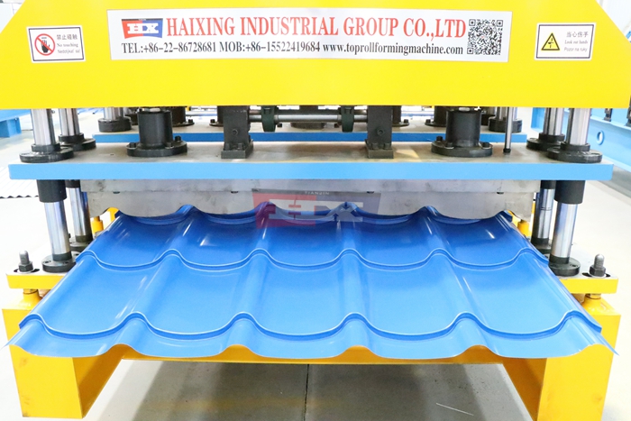 Haixing customized metal roofing tile manufacturing machine for decorative roof profiles