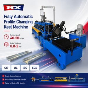 Track U profile keel forming machine