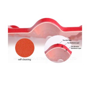 Spanish style pvc plastic asa synthetic resin roof tile