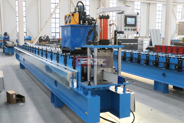 Haixing rain gutter making machine for steel and aluminum roof drainage channels