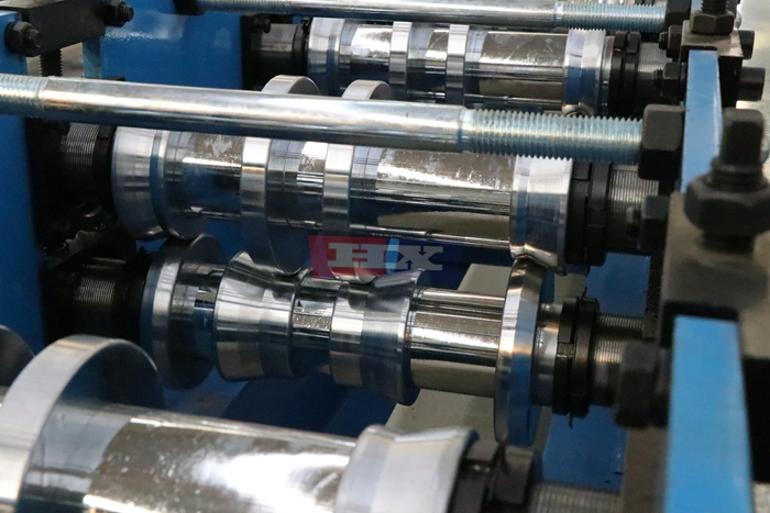 Haixing customized metal gutter manufacturing machine for accurate rainwater channel profiles