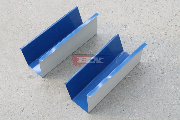 Haixing metal rain gutter manufacturing machine for continuous roll forming production