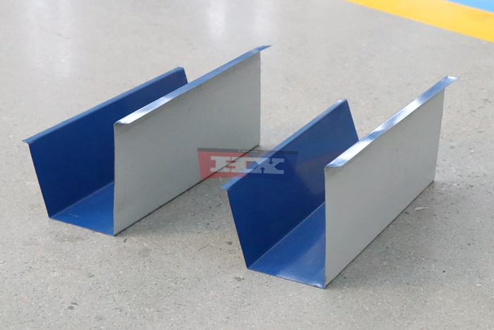 Haixing metal gutter machine for customized steel and aluminum rain gutter production