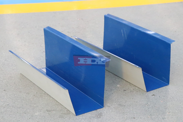 Haixing metal gutter machine for steel and aluminum rain gutter production