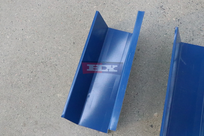 Haixing customized rain gutter roll forming machine for metal gutter profile production