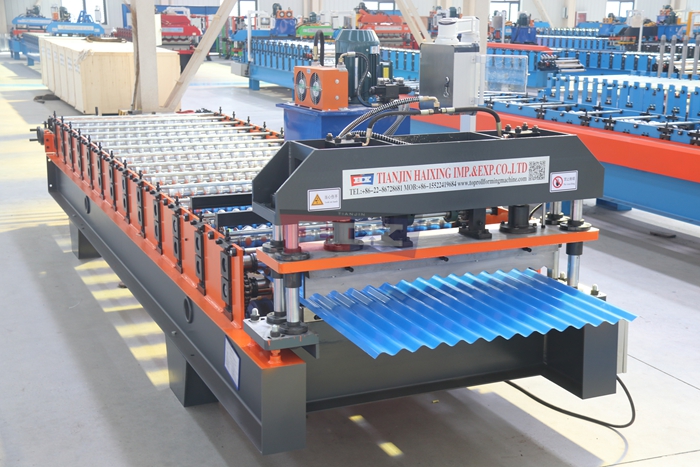 Haixing corrugated roof machine for galvanized steel sheet manufacturing