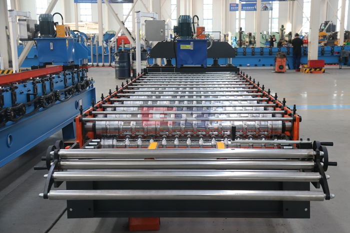 Haixing galvanized corrugated sheet machine for construction material factories