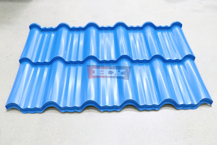 Haixing gearbox driven glazed roof tile roll forming production equipment