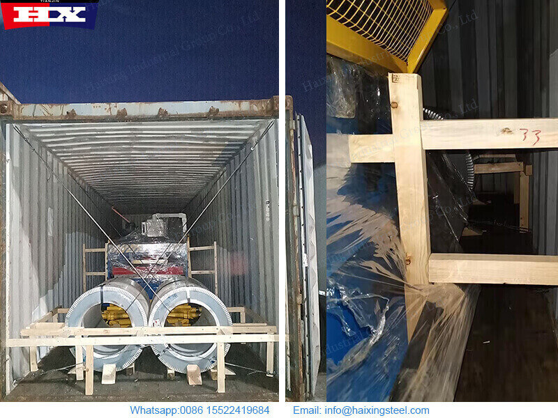 roof roll forming machine packing