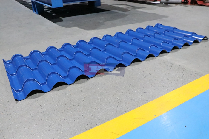 Haixing glazed steel roof tile forming equipment for customized decorative metal roofing profiles