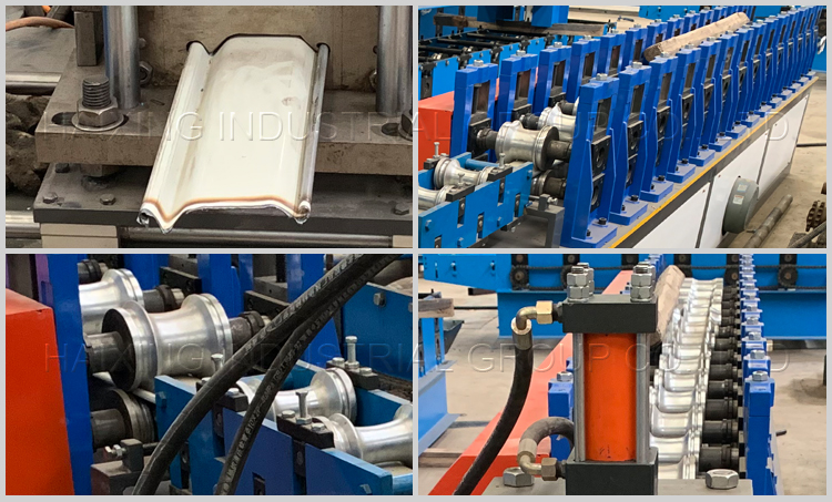 Roller shutter door slat machine