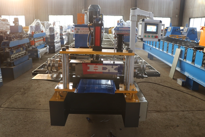 Haixing customized snap lock roofing machine for precision metal roof panel manufacturing