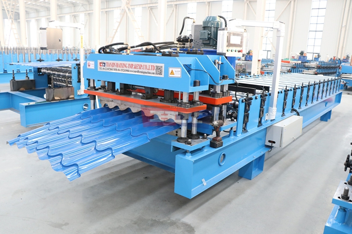 Haixing metal roof tile forming machine for decorative roofing sheet production