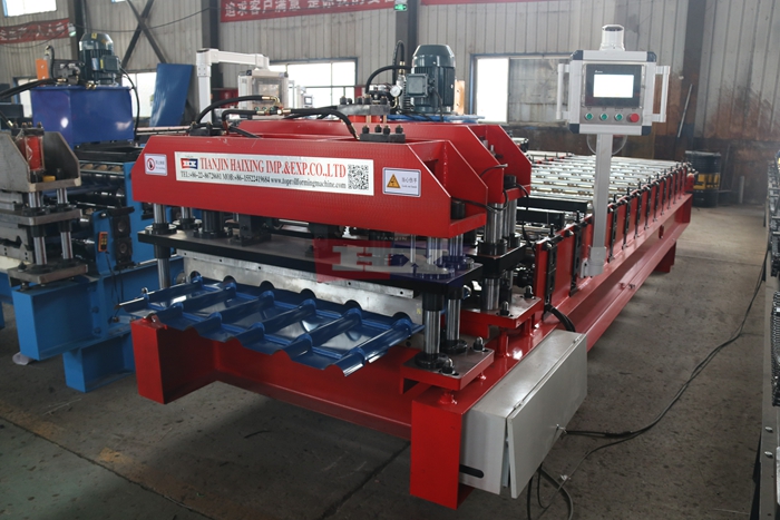 Haixing tile roll forming machine for metal roofing tile production
