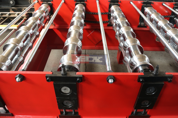 Haixing metal tile roll forming machine for customized glazed roofing tile manufacturing