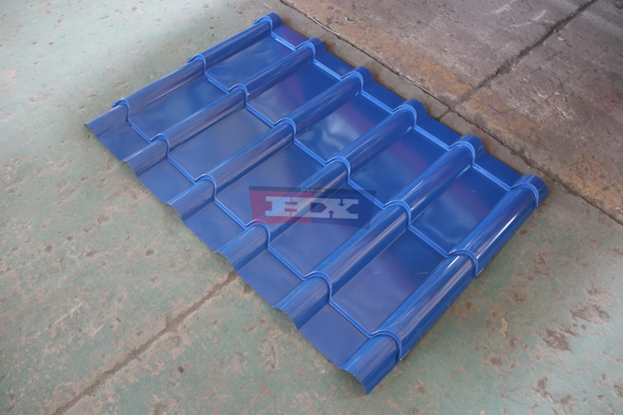 Haixing glazed metal tile machine for customized roofing profiles