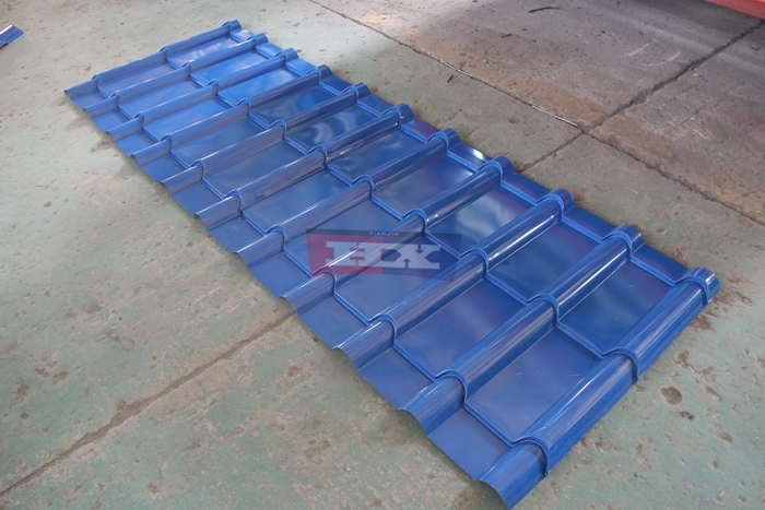 Haixing decorative metal roof tile machine for residential roofing materials