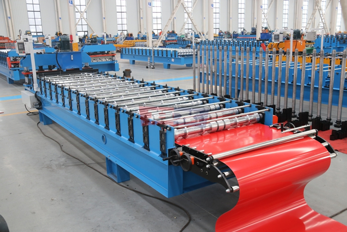Haixing steel wall panel making machine for metal building cladding production